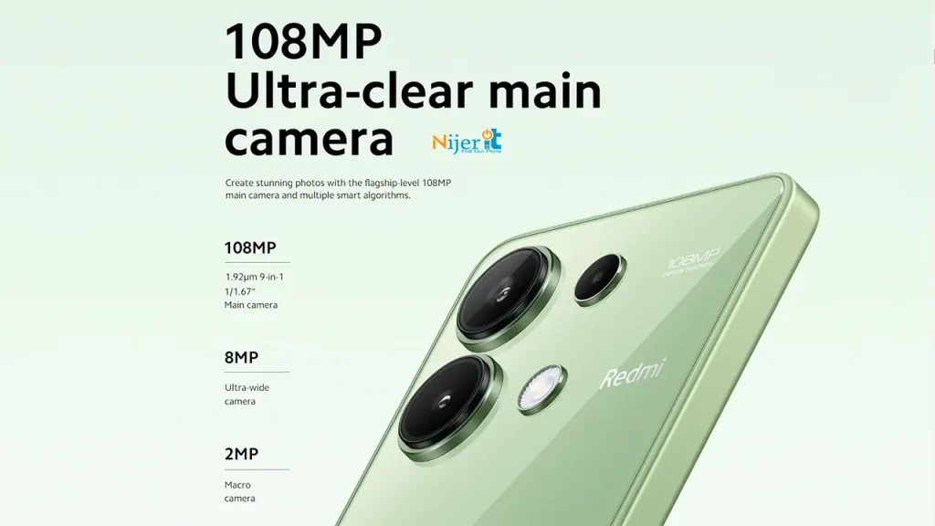Xiaomi Redmi Note 13 4G 108MP Main Camera