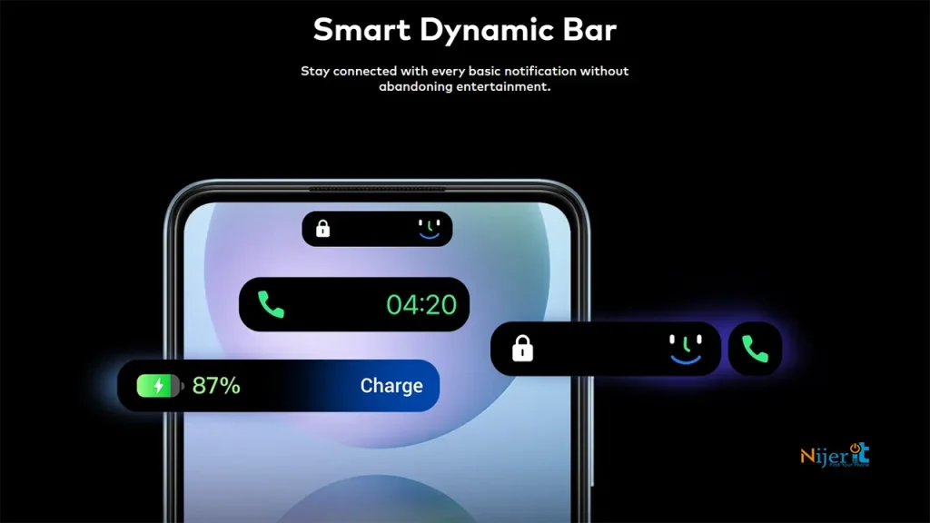 itel P55 Smart Dynamic Bar